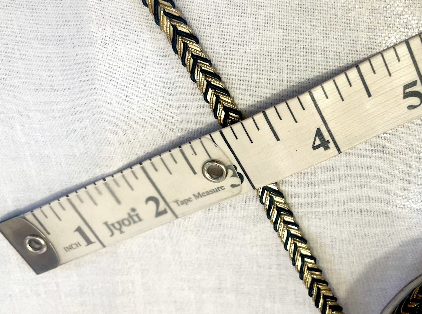 Golden Braid Border, Purple And Golden, Laces for Dress, Home Décor, Shoe, Bags, Hats, DIY, Handmade, 0.2 inch Broad