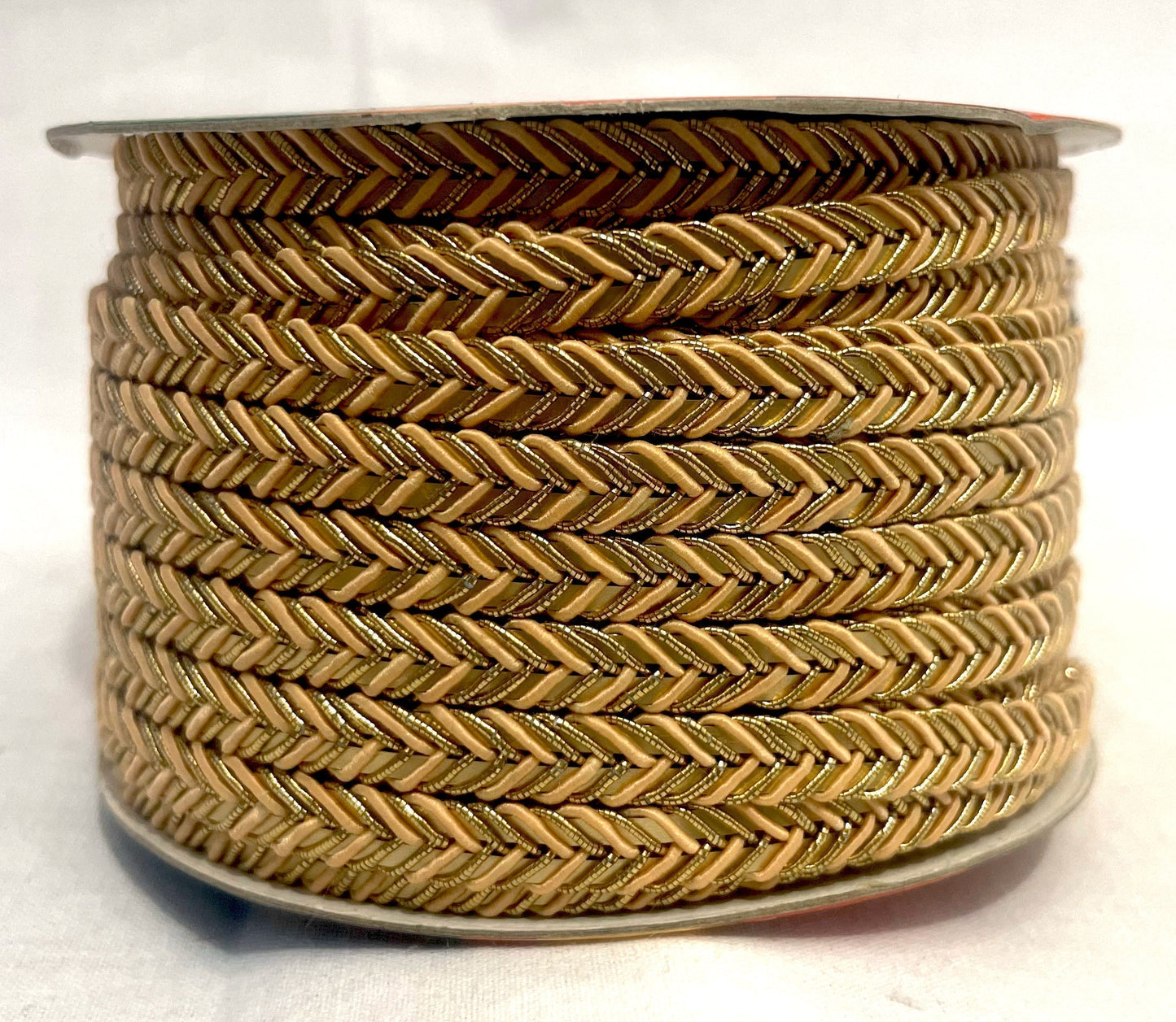 Golden Braid Border, Purple And Golden, Laces for Dress, Home Décor, Shoe, Bags, Hats, DIY, Handmade, 0.2 inch Broad