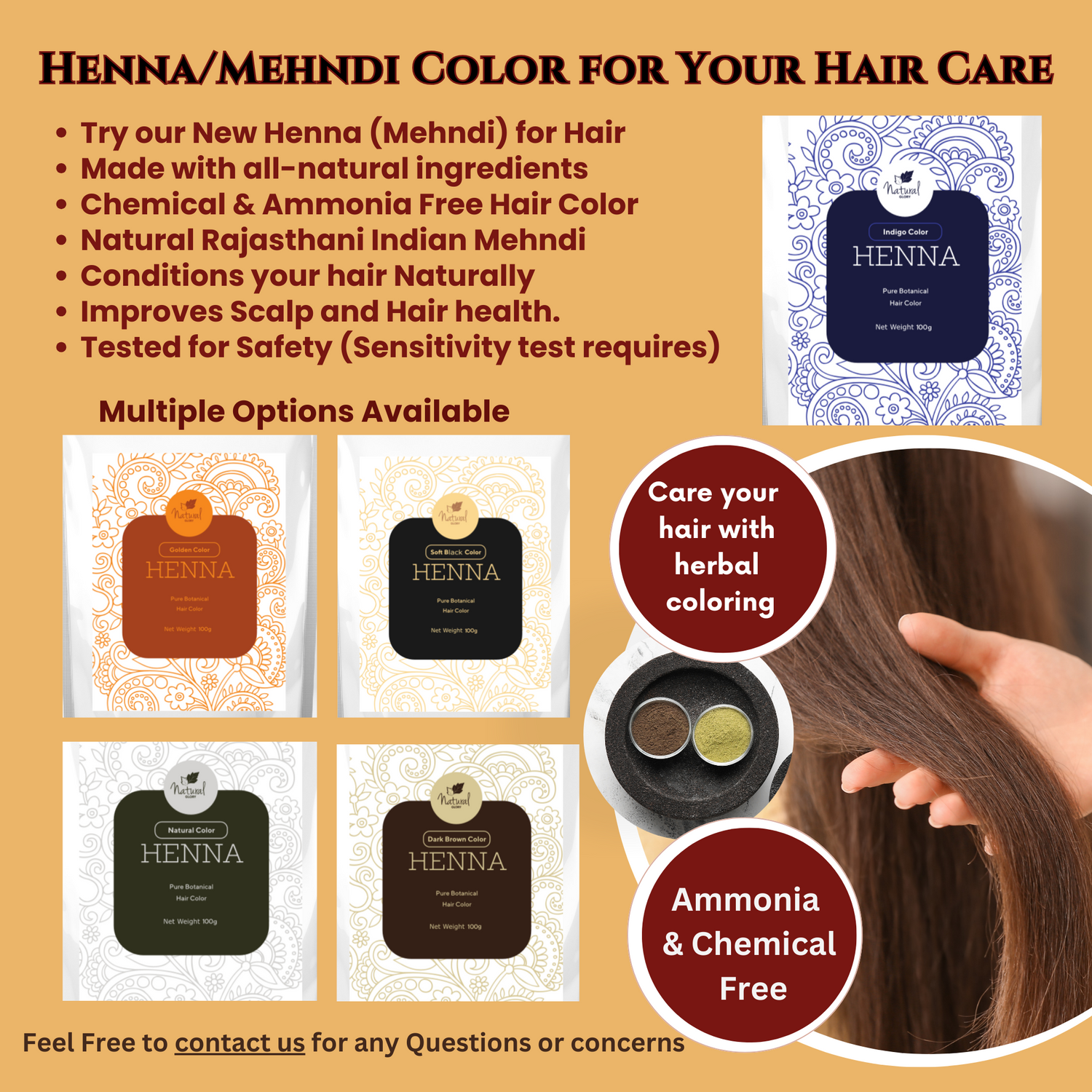 henna Based Hair Color, Natural Hair Color, Chemical Free Hair Color, Ammonia Free HAIR color, Indian Mehndi, Plant Based Hair Color