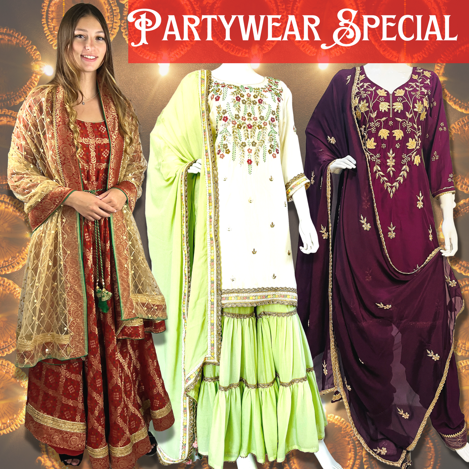 Indian ethnic wear in usa, Embroidered palazzo, salwar suit, Punjabi wedding dress, Sikh wedding dress, Indian wedding cloth, Indian wedding kids wear