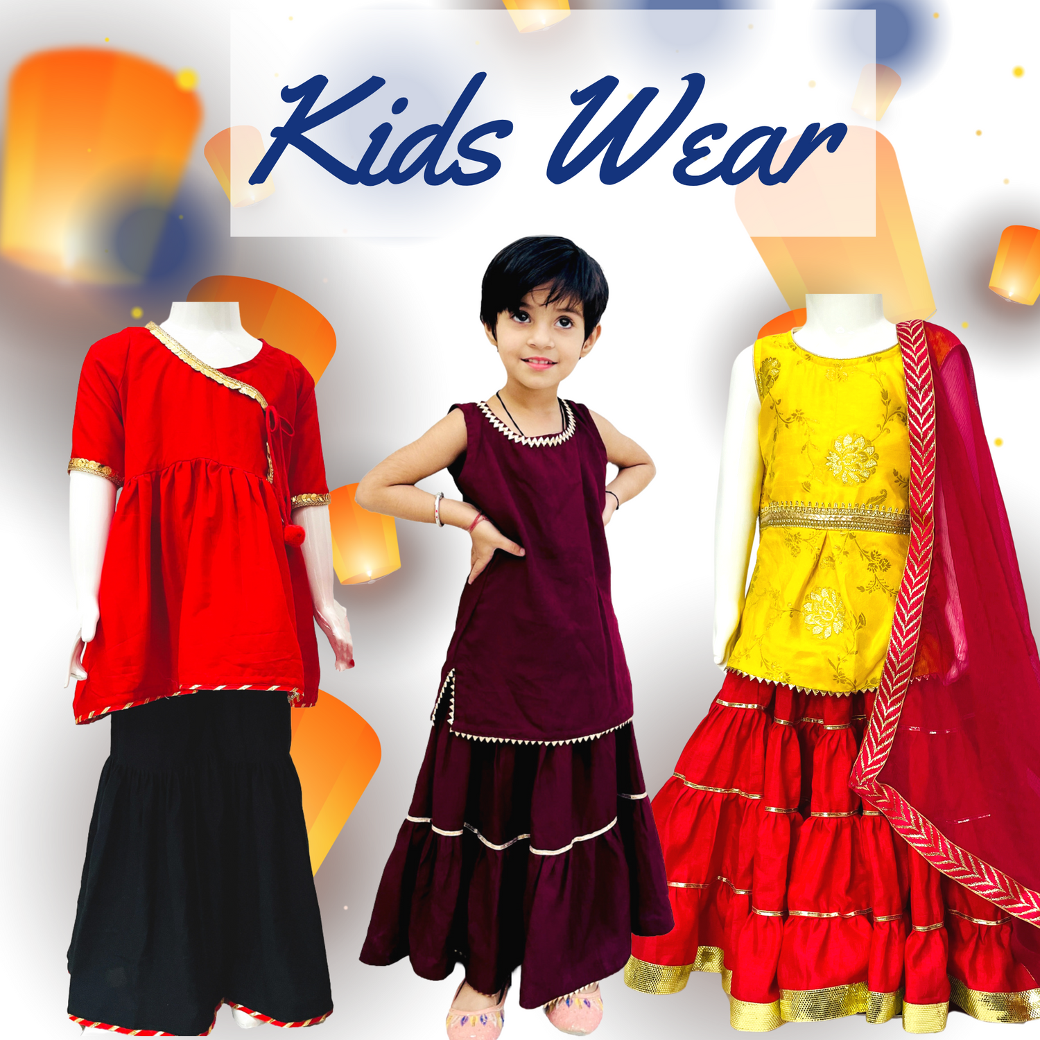 Handmade Kids Wear, Indian Ethnic Kids Wear, Kurta pajama for boys, Indian Wedding Kids wear, Summer Wear for Kids, Lehenga for Kids
