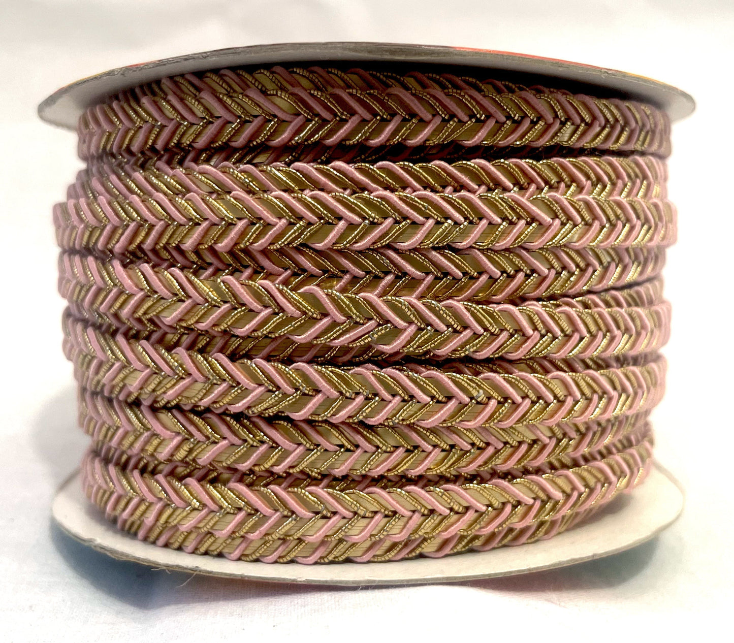 Golden Braid Border, Brown And Golden,  Laces for Dress, Home Décor, Shoe, Bags, Hats, DIY, Handmade, 0.2 inch Broad