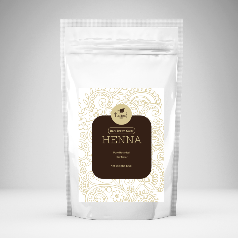 Dark Brown Henna Based Hair Color, Mehndi For Hair, All Natural Ingredients 100 Gms Packets