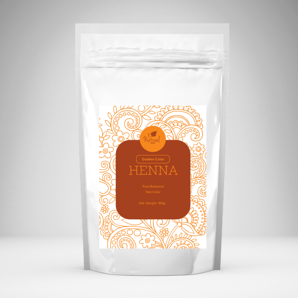 Golden Color Henna Mehndi For Hair, All Natural Ingredients , Plant Based 20 Gms Packets
