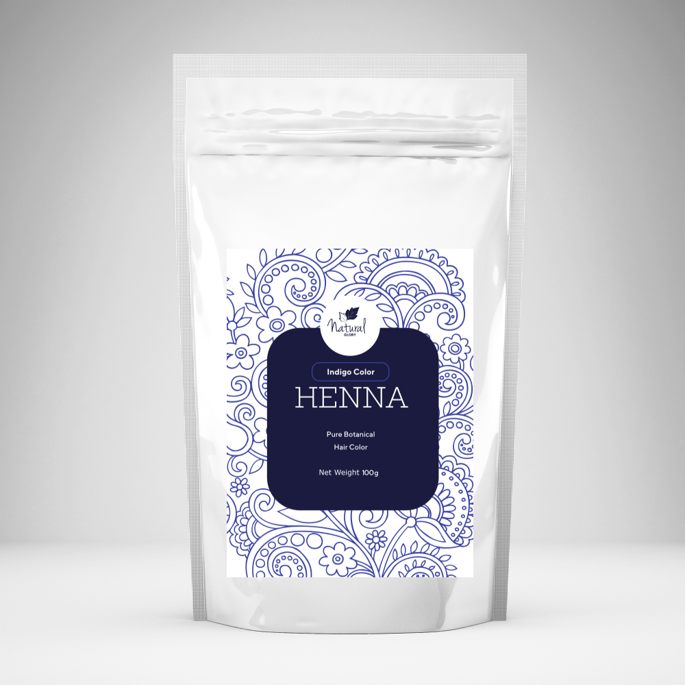 Indigo Henna Based Hair Color, Mehndi For Hair, All Natural Ingredients 20 Gms Packets