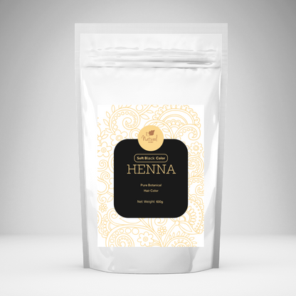 Soft Black Henna Mehndi For Hair, All Natural Ingredients , Plant Based 100 Gms Packets