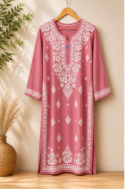 Salmon Pink Lukhnawi Kurti, Salmon Pink Lukhnawi Long top, Salmon Pink Lukhnawi Full Length Kurta, Salmon Pink Chinkari Work , Salmon Pink Floral  Embroidered Kurta, Salmon Pink Daily Wear Kurti,  Salmon Pink Casual Wear Kurti,  Salmon Pink Thread Embroidery Kurti, Salmon Pink Plus Size Kurti,  Salmon Pink Plus Size Long Top, Salmon Pink Plus Size Tunic, Salmon Pink Long Kurti, Salmon Pink Summer Kurti, Salmon Pink Temple wear,  Salmon Pink Gurudwara Wear,