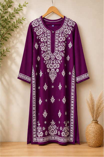 Plum Lukhnawi Kurti, Plum Lukhnawi Long top, Plum Lukhnawi Full Length Kurta, Plum Chinkari Work , Plum Floral  Embroidered Kurta, Plum Daily Wear Kurti,  Plum Casual Wear Kurti,  Plum Thread Embroidery Kurti, Plum Plus Size Kurti,  Plum Plus Size Long Top, Plum Plus Size Tunic, Plum Long Kurti, Plum Summer Kurti, Plum Temple wear,  Plum Gurudwara Wear, Plum 6XL Kurti,  Plum 7XL Kurti