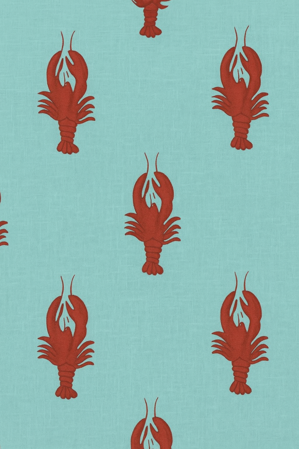 Turquoise Lobster Print Pajama Set, Soft Cotton Women’s Lounge Set, Coastal Sleepwear, Matching Top & Bottoms, Gift For Her, Cozy Wear