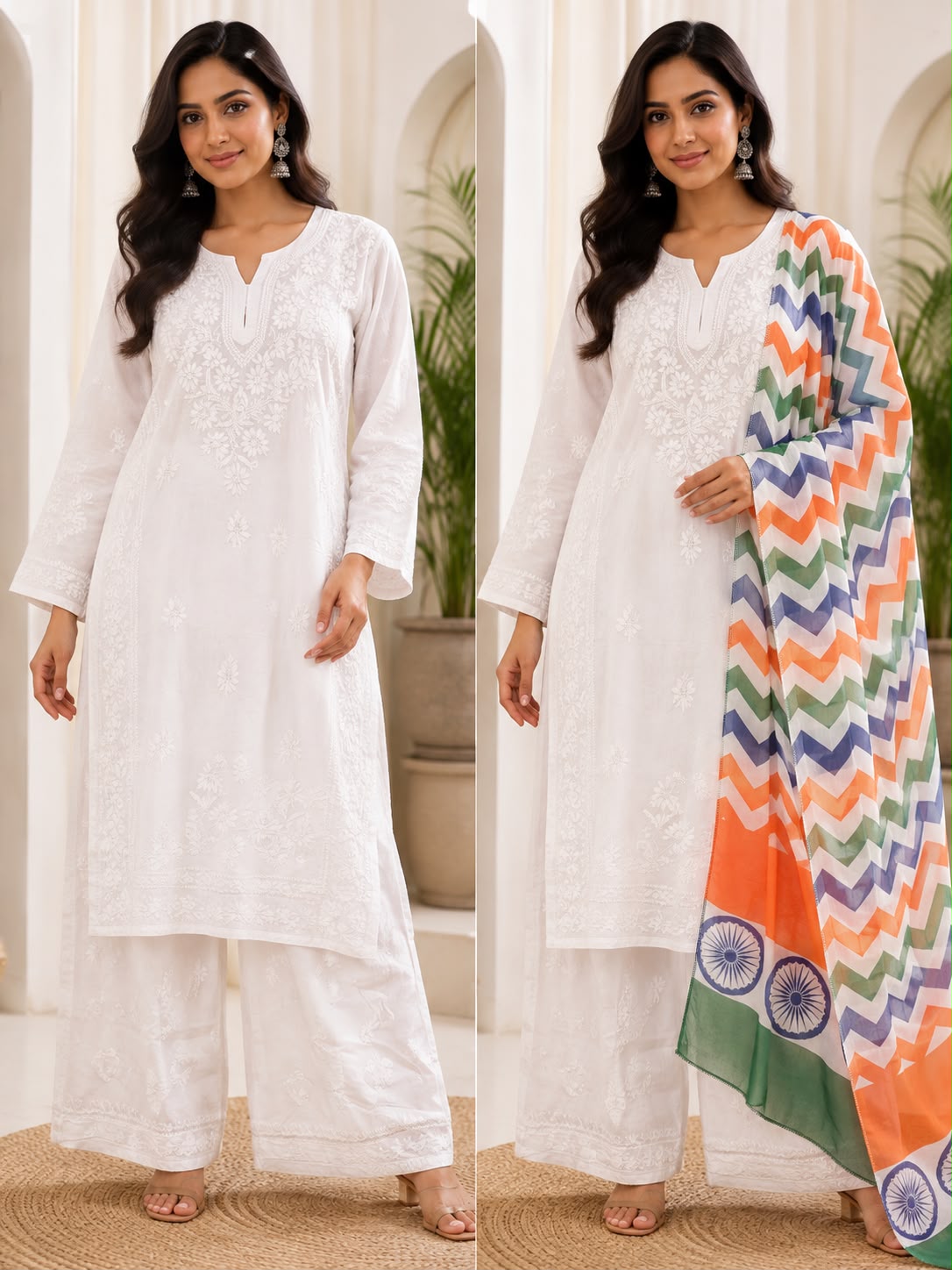 HEAVY LUCKNOWI EMBROIDERED
MODAL PALAZZO SUIT