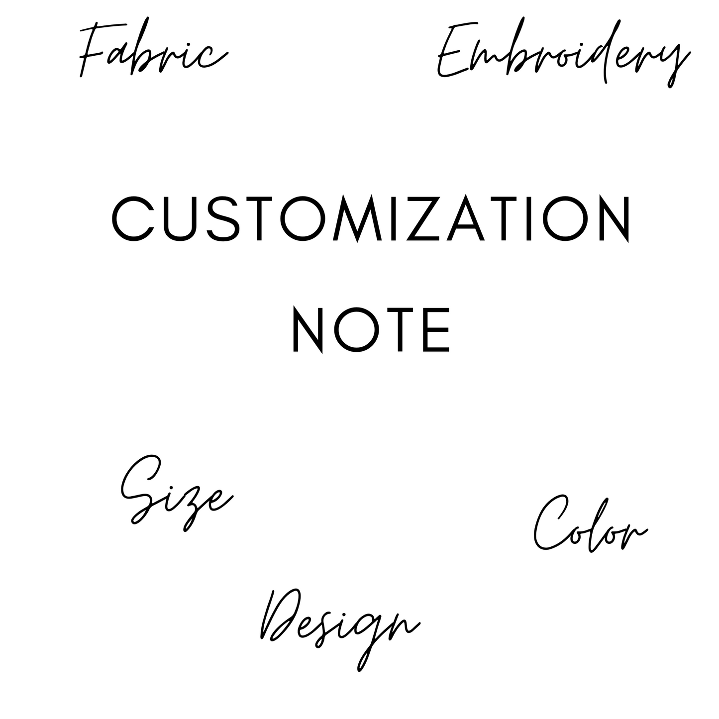 Customization Note