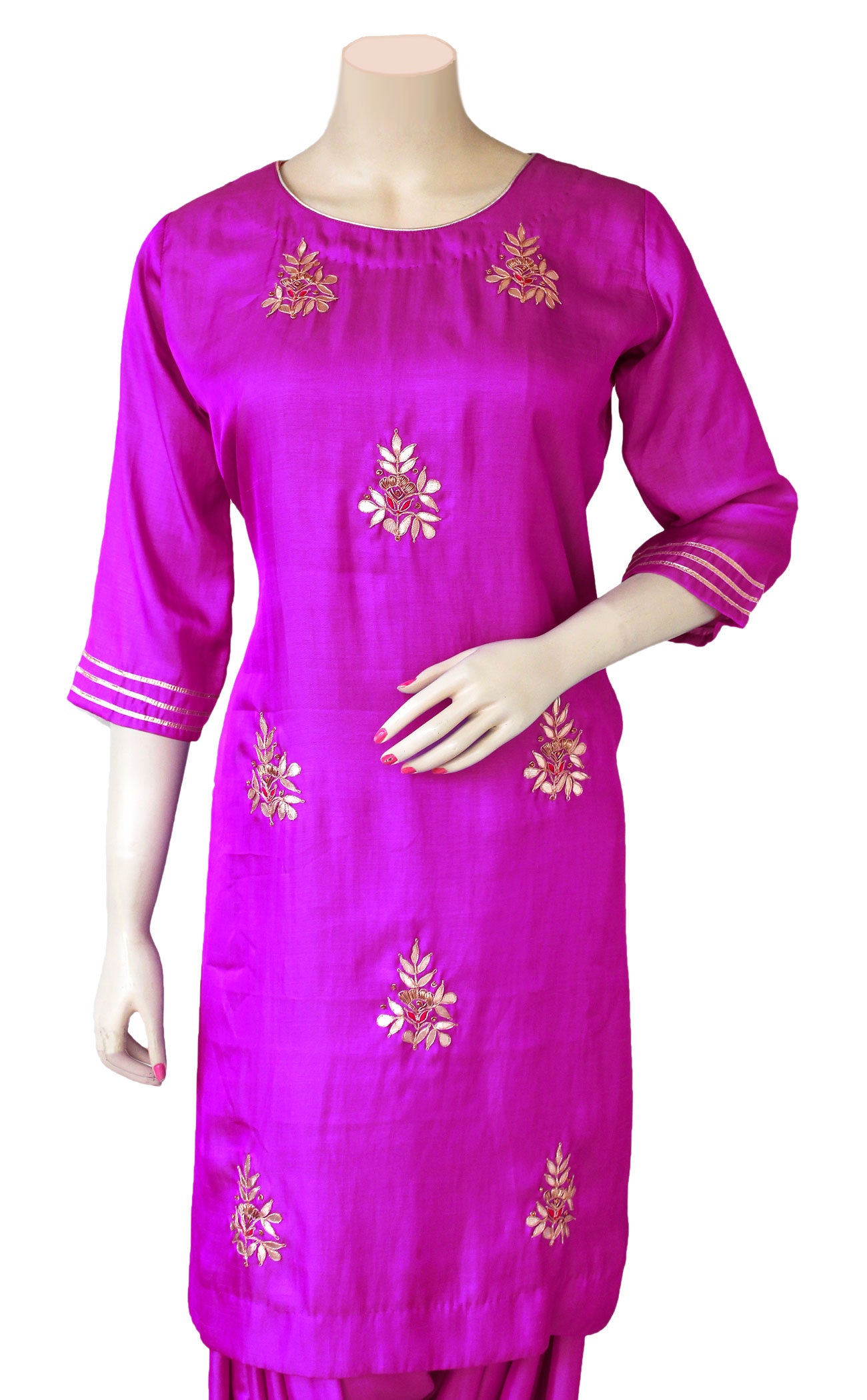 Buy Jaipur Kurti Orange Patiala & Dupatta - Patiala And Dupatta for Women  1267857 | Myntra