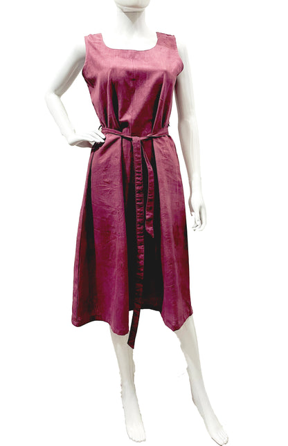 Pure Cotton Mauve Khadi Dress for Women