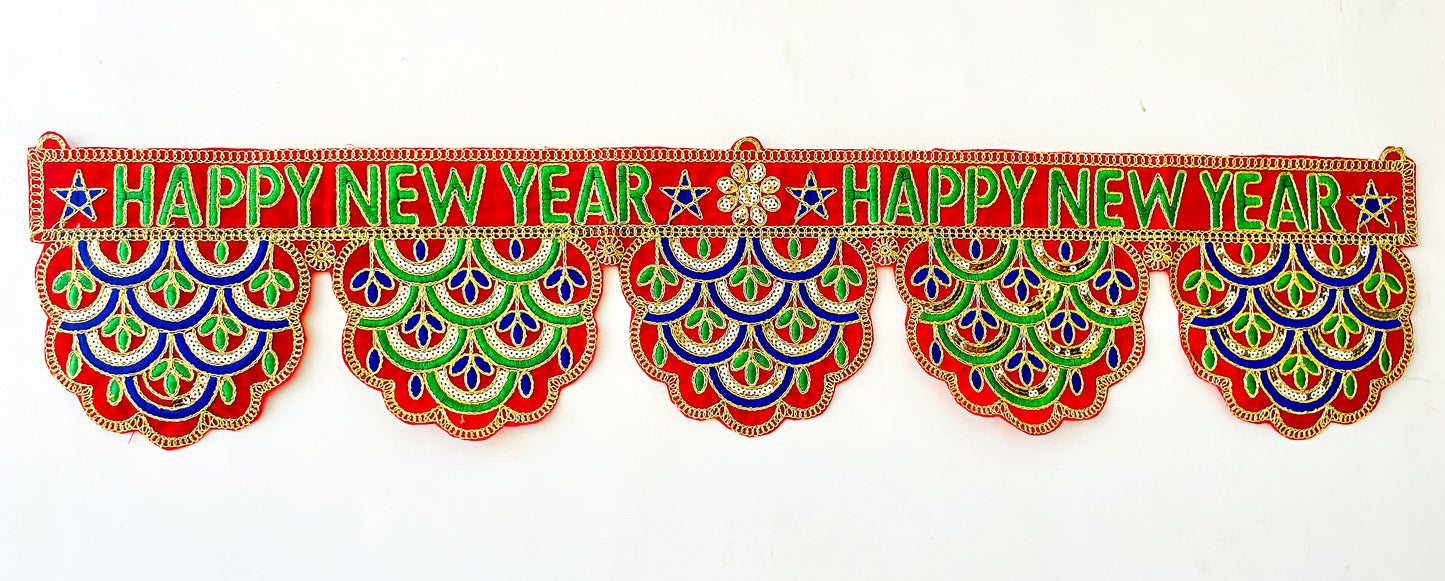 Happy New Year Design Festive Toran Home door decoration